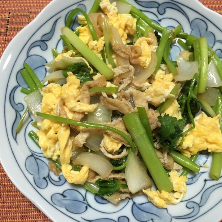 根三つ葉のごま油炒め